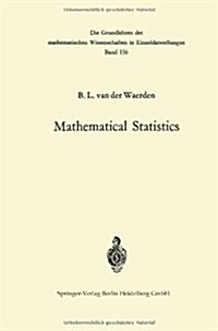 Mathematical Statistics (Paperback, Softcover Repri)