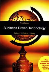 Business driven technology / 3rd ed.,  McGraw-Hill international ed