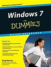 Windows 7 for Dummies Quick Reference (Paperback)