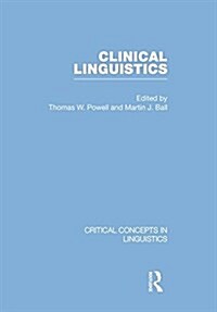 Clinical Linguistics (1st, Hardcover)