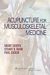 Acupuncture for Musculoskeletal Medicine (Paperback)