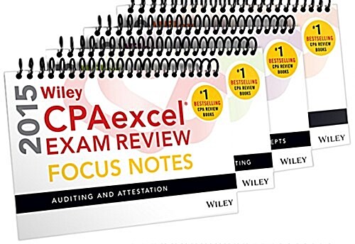 Wiley Cpaexcel Exam Review 2015 Focus Notes, 4-Volume Set (Paperback)