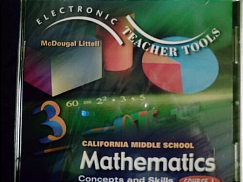 Middle School Math Course 1 (CD-ROM)