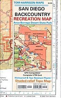 San Diego Backcountry: Anza-Borrego Desert State Park Recreation Map (Folded)