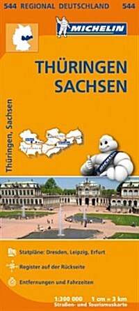 Michelin Regionalkarte Th?ingen / Sachs (Paperback)