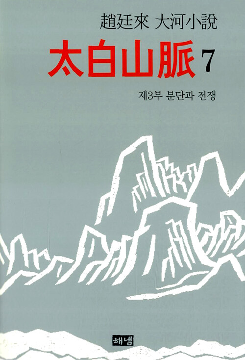 太白山脈. 7, 제3부 분단과 전쟁 : 趙廷來 大河小說