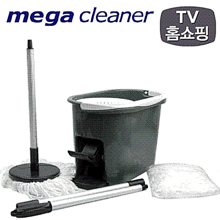 대만정품 Mega Cleaner/메가클리너 360도회전 밀대 탈수청소기/스핀앤고 극세사