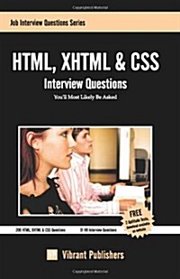 HTML, XHTML & CSS Interview Questions Youll Most Likely Be Asked (Paperback, UK)