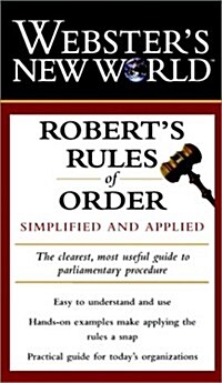 Websters New World Roberts Rules of Order: Simplified and Applied (Paperback, 1st)