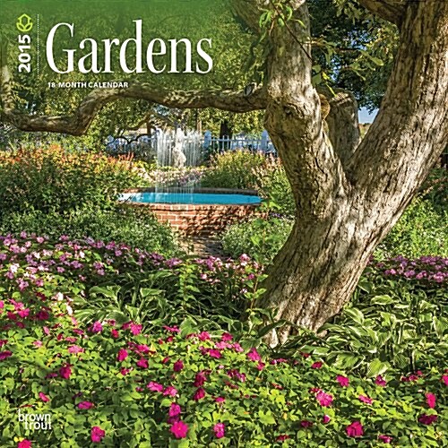 Gardens 18-Month 2015 Calendar (Paperback, Wall, Multilingual)