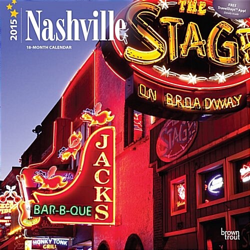 Nashville 2015 Calendar (Paperback, Wall)