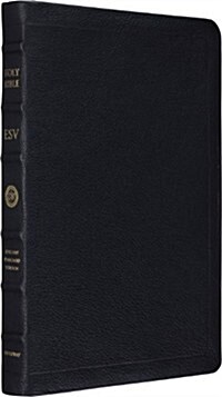 ESV Thinline Bible, Premium Calfskin Leather, Black, Black Letter Text (Leather Bound, Box)