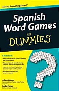 Spanish Word Games for Dummies (Paperback)