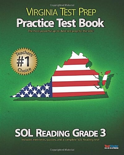 Virginia Test Prep Practice Test Book Sol Reading Grade 3 (Paperback)