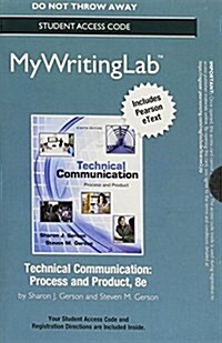 Mywritinglab with Pearson Etext -- Standalone Access Card -- Technical Communication (Hardcover, 8)