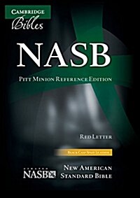 NASB Pitt Minion Reference Bible, black calfsplit leather, red letter text (Leather Binding)