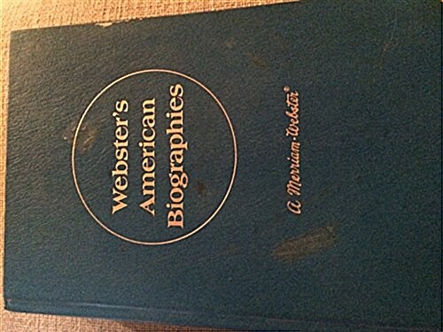Websters American Biographies (Hardcover)