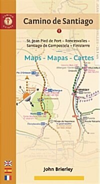 Camino de Santiago Maps - Mapas - Cartes : St. Jean Pied De Port - Santiago De Compostela (Paperback, 7 Rev ed)