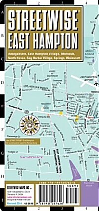 Streetwise East Hampton Map - Laminated City Street Map of East Hampton, New York: Folding Pocket Size Travel Map (Folded, 2014 Updated)