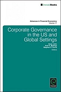 Corporate Governance in the Us and Global Settings (Hardcover)