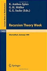 Recursion Theory Week (Paperback)