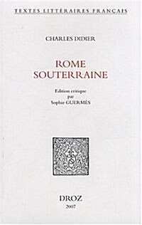 Rome Souterraine (Paperback)