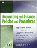 Accounting and Finance Policies and Procedures, (with Url) (Paperback)