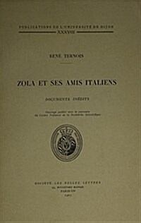 Zola Et Ses Amis Italiens (Paperback)