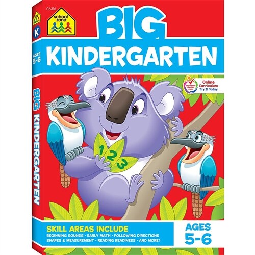 School Zone Big Kindergarten Workbook (Paperback)