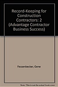 Record-Keeping for Construction Contractors (Paperback)