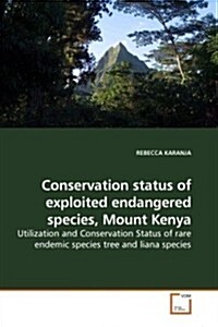 Conservation Status of Exploited Endangered Species, Mount Kenya (Paperback)