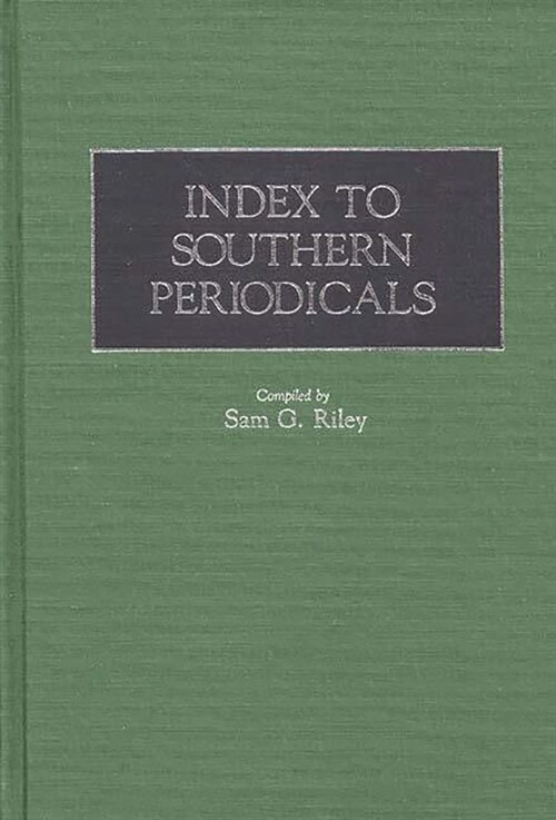 Index to Southern Periodicals. (Hardcover)