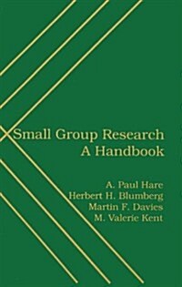 Small Group Research: A Handbook (Paperback)