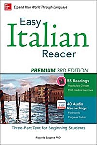 Easy Italian Reader, Premium: A Three-Part Text for Beginning Students (Paperback, 2)