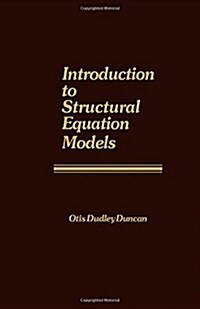 Introduction to Structural Equation Models (Studies in Population) (Hardcover)