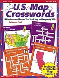 U.S. Map Crosswords (Grades 4-8) (Paperback)