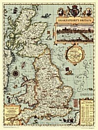 National Geographic Shakespeares Britain Wall Map (19.25 X 25.5 In) (Not Folded, 2014)