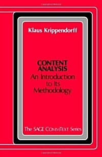 Content Analysis: An Introduction to Its Methodology (Commtext Series) (Paperback)
