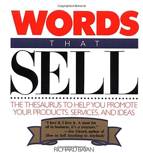 [중고] Words That Sell (Paperback, 1st)