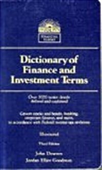 [중고] Dictionary of Finance and Investment Terms (Barrons Financial Guides) (Paperback, 3rd)