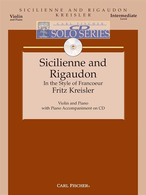 Sicilienne And Rigaudon - Intermediate - Violin & Piano - BK/CD (Sheet music)
