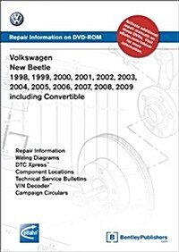 Volkswagen New Beetle 1998, 1999, 2000, 2001, 2002, 2003, 2004, 2005, 2006, 2007, 2008, 2009 including Convertible: Repair Manual on DVD-ROM (Windows  (DVD-ROM)