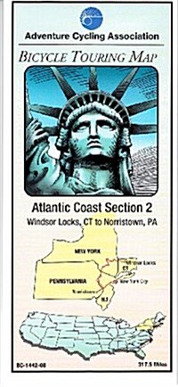 Atlantic Coast Bicycle Route - 2: Windsor Locks, Connecticut - Conshohocken, Pennsylvania - 295 Miles (Folded)