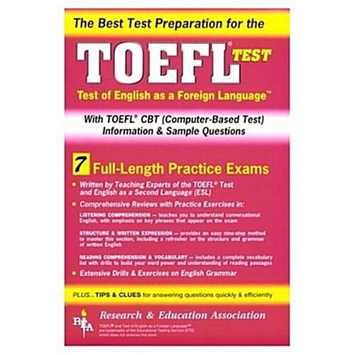 TOEFL (REA) - The Best Test Prep for the Test of English as a Foreign Language (Test Preps) (Paperback, 1st)