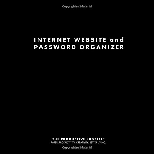 Internet Website and Password Organizer (Paperback)