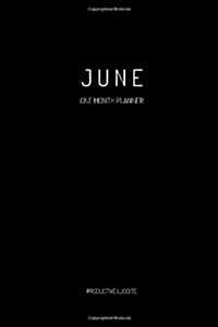 June: One Month Planner (Paperback)