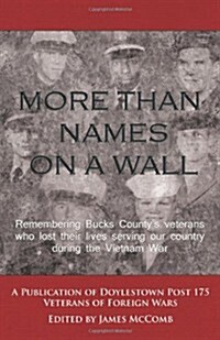 More Than Names On A Wall: Remembering Bucks Countys veterans who lost their lives serving our country during the Vietnam War. (Paperback)