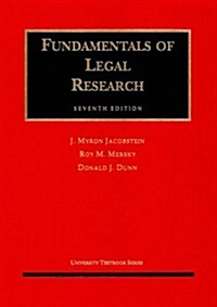 Fundamentals of Legal Research (University Textbook Series) (Hardcover, 7th)