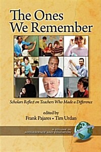 The Ones We Remember: Scholars Reflect on Teachers Who Made a Difference (PB) (Paperback)