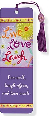 Live, Love, Laugh Beaded Bookmark (Loose Leaf, NOV)
